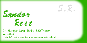 sandor reit business card